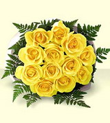 Ankara çiçekçi yolla dükkanımızdan  11 adet saf sarı gül buketi