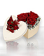 özel aşk kutusu 3 adet kırmızı gül Ankara çiçek gönder firmamızdan görsel ürün 
